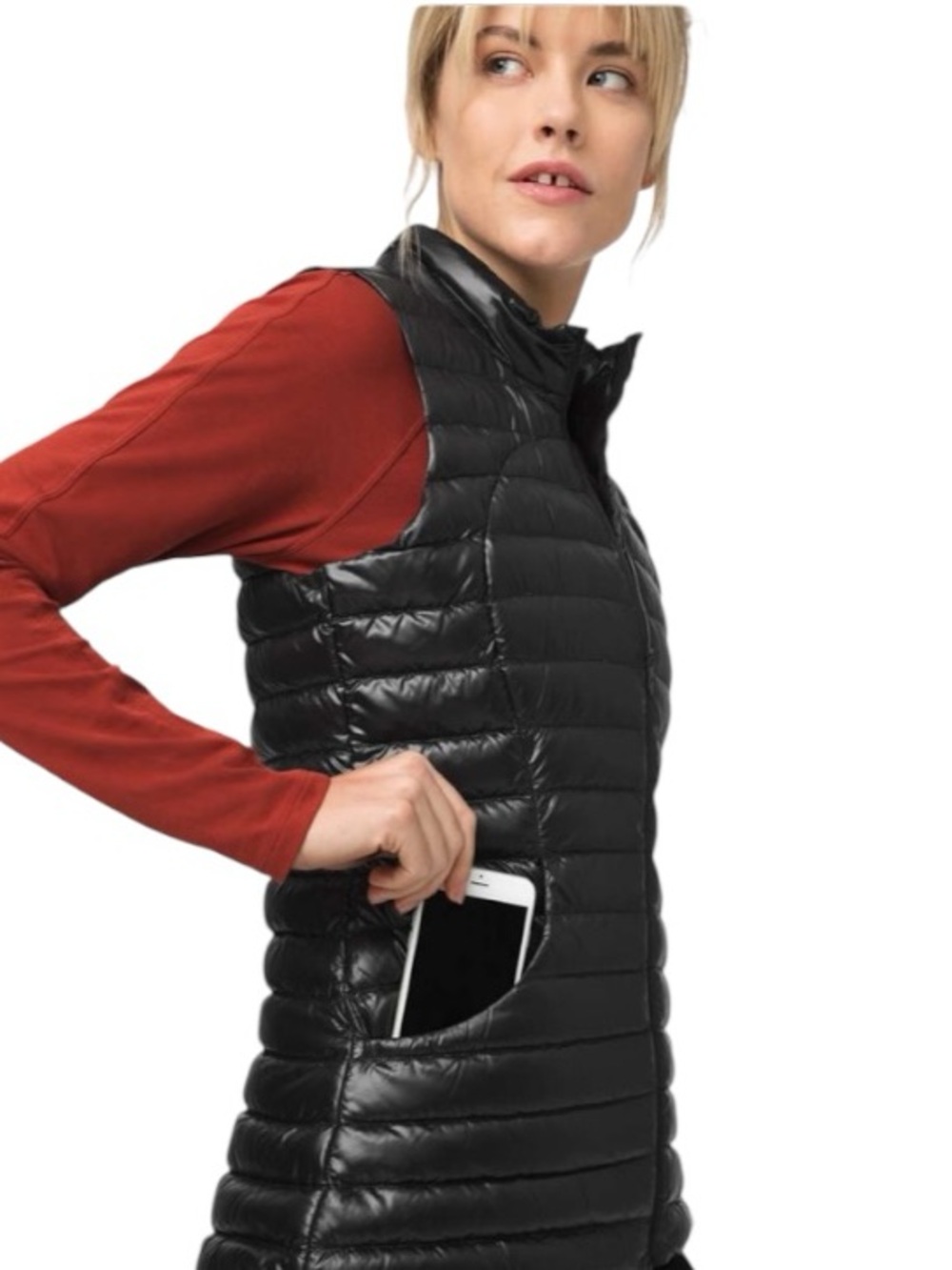 NWOT LULULEMON Pack It Down Shine Black Puffy Vest Size 4